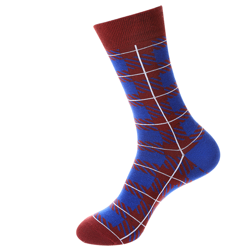 Gestreifte, karierte Street-Fashion-Socken im Hip-Hop-Stil
