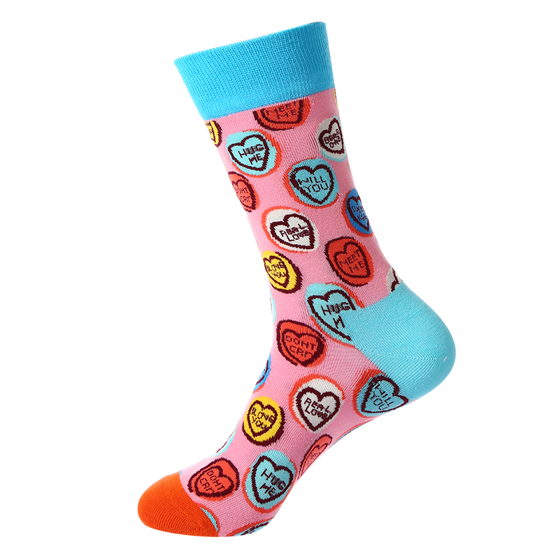Jacquard-Street-Fashion-Socken im Hip-Hop-Stil