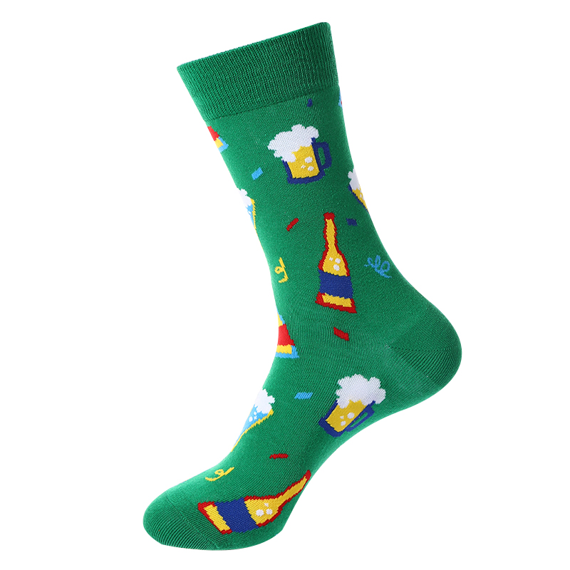Jacquard-Street-Fashion-Socken im Hip-Hop-Stil