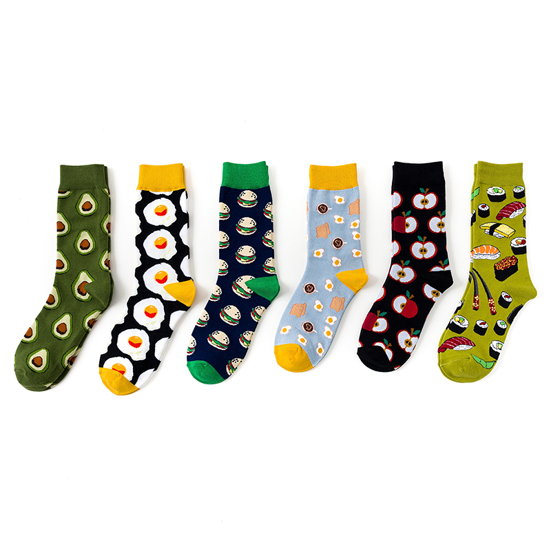 Jacquard-Street-Fashion-Socken im Hip-Hop-Stil