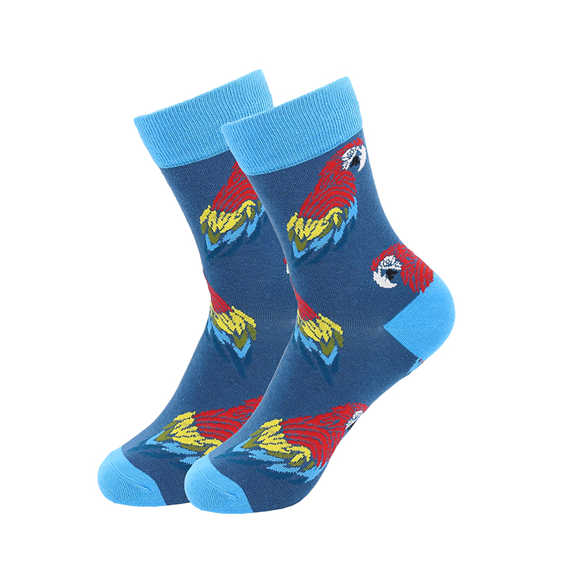 Jacquard-Damensocken in der Mitte der Wade