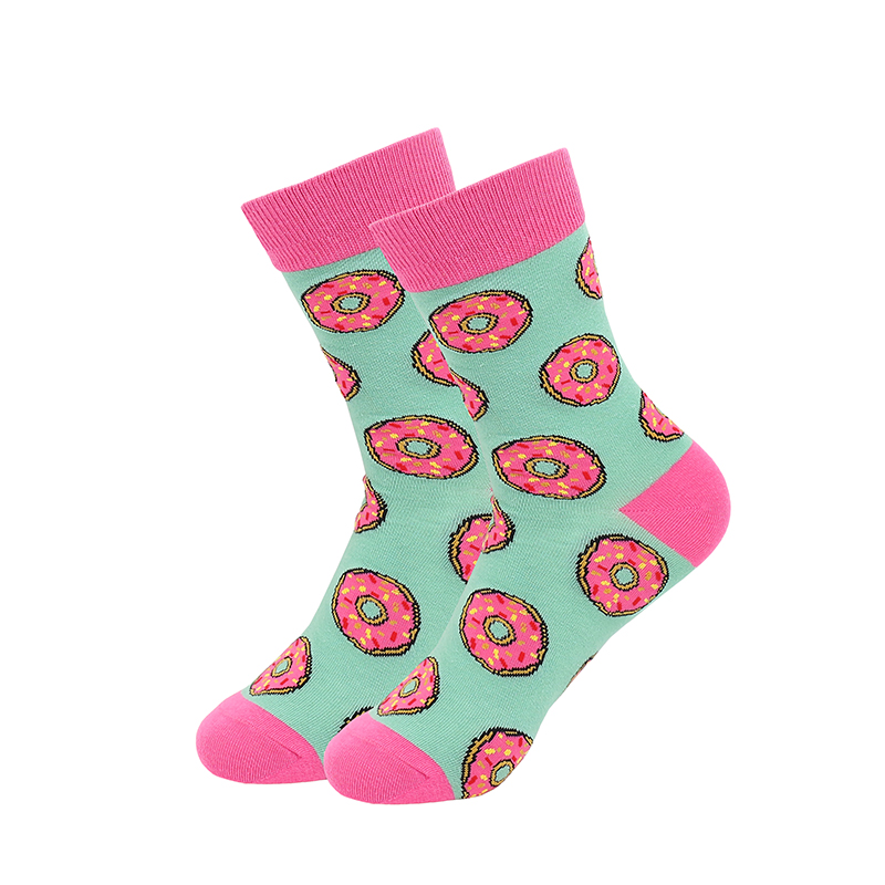 Jacquard-Damensocken in der Mitte der Wade