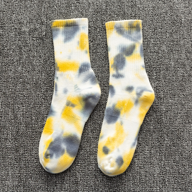 Batik-Sportsocken aus Baumwolle bis zur Mitte der Wade