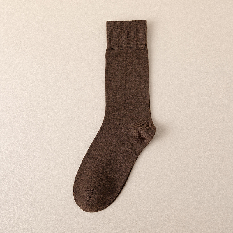 Einfarbige Damensocken bis zur Mitte der Wade