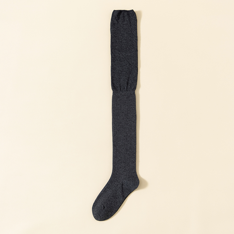Einnadelige, sexy schwarze Damen-Kniestrümpfe aus Baumwolle