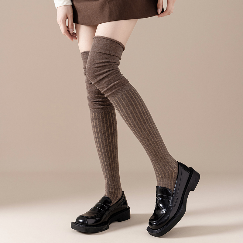 Einnadelige, sexy schwarze Damen-Kniestrümpfe aus Baumwolle
