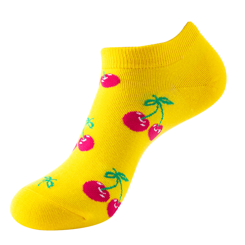 Süße Damen-Bootssocken aus Baumwoll-Jacquard
