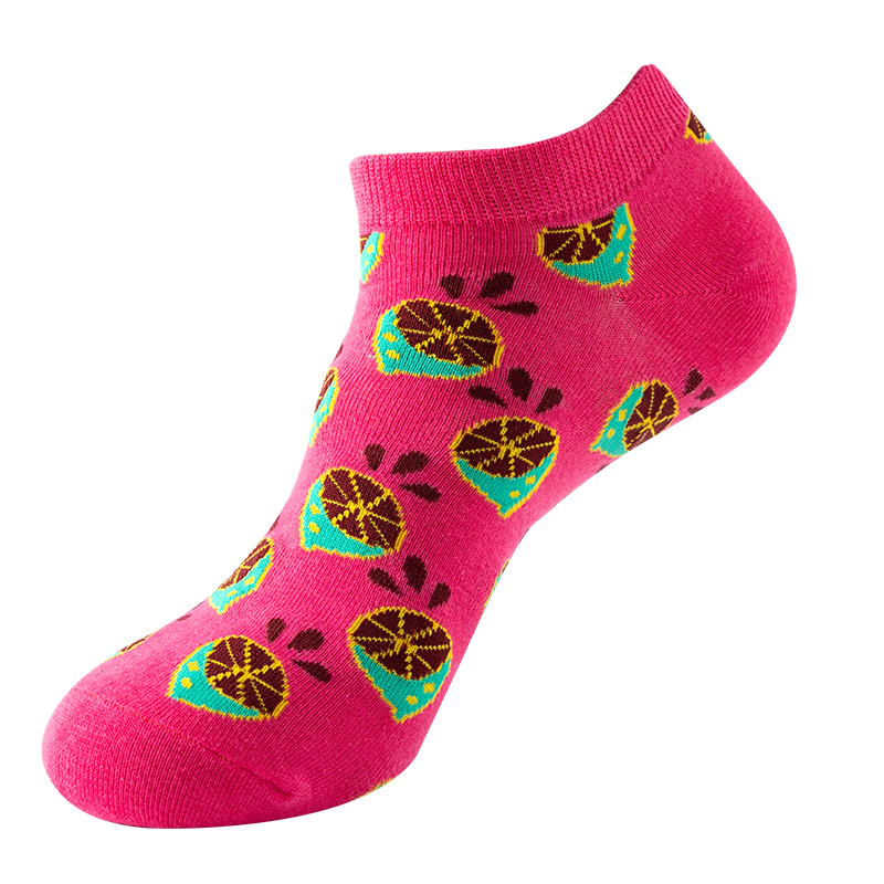 Süße Damen-Bootssocken aus Baumwoll-Jacquard