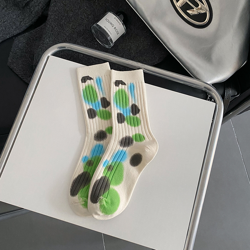 Batik-gepunktete Socken