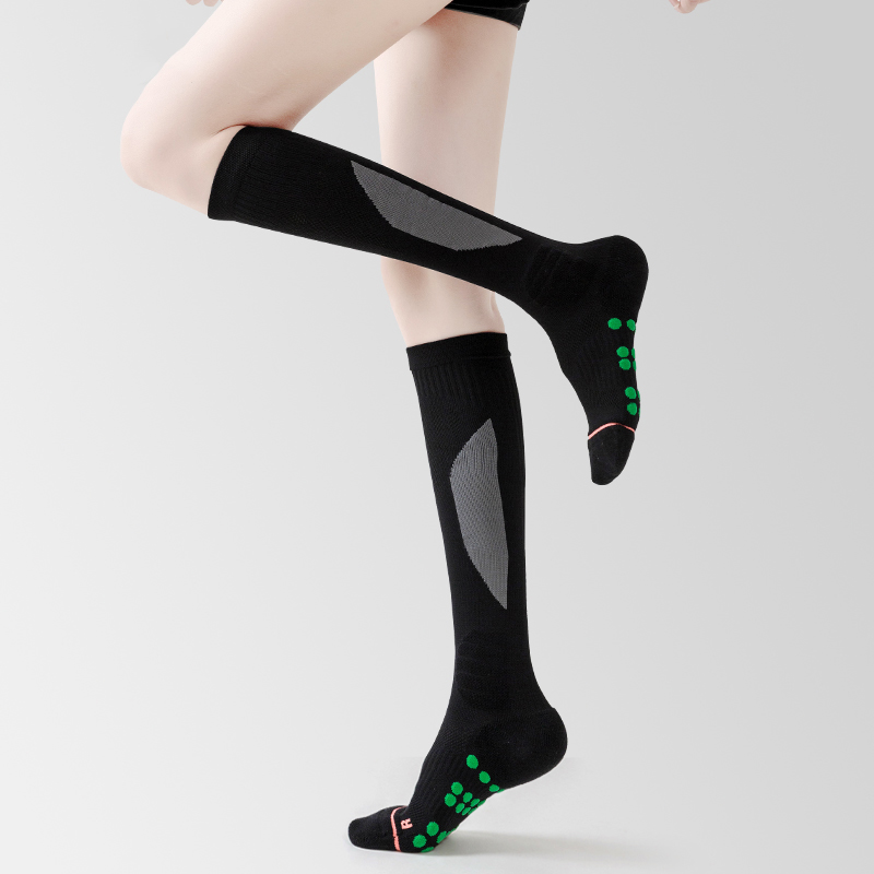 Lange Nylon-Frottee-Fußballsocken