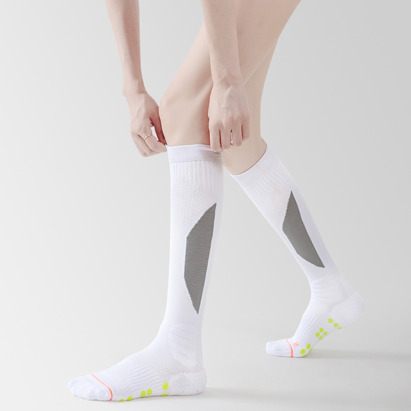 Lange Nylon-Frottee-Fußballsocken