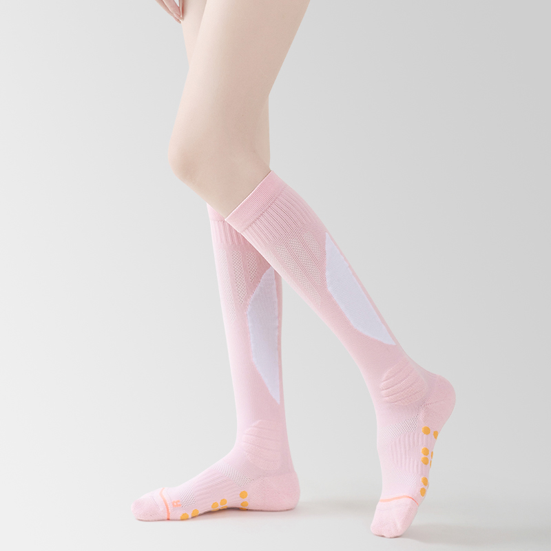 Lange Nylon-Frottee-Fußballsocken