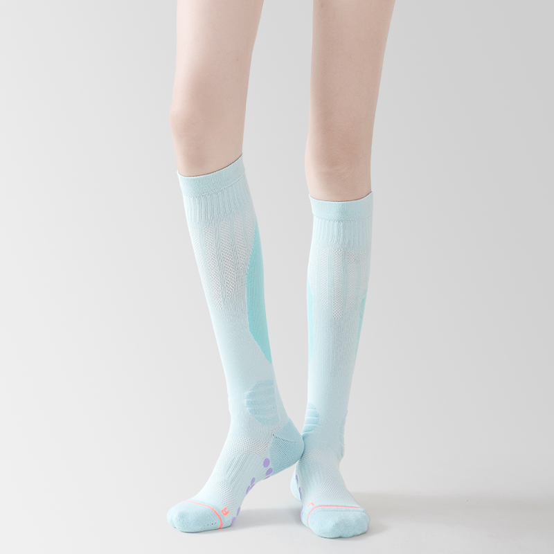 Lange Nylon-Frottee-Fußballsocken