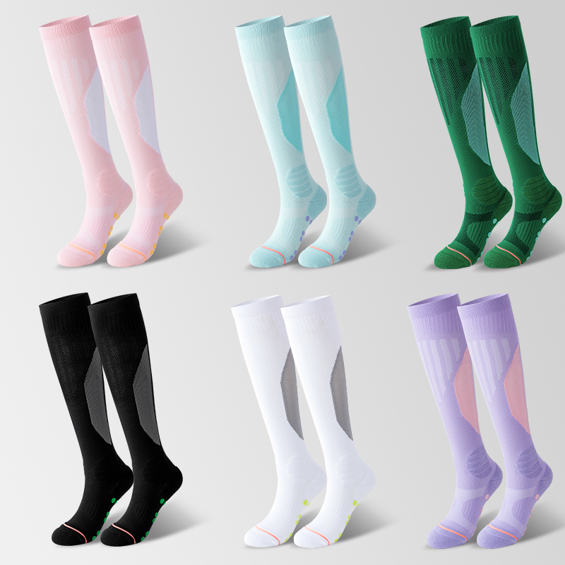 Lange Nylon-Frottee-Fußballsocken
