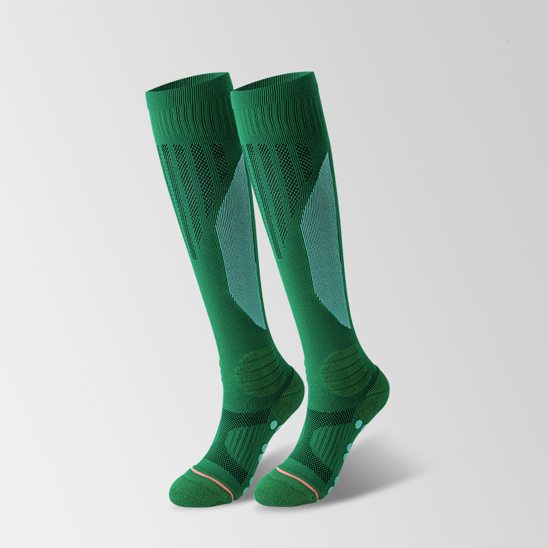 Lange Nylon-Frottee-Fußballsocken