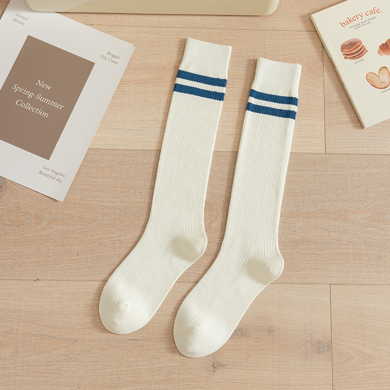 Gestreifte Kniestrümpfe für Damen