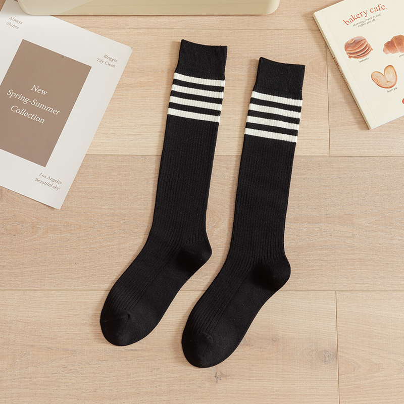 Gestreifte Kniestrümpfe für Damen