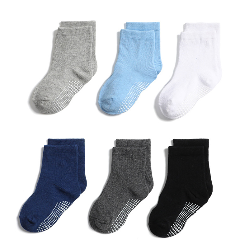 Rutschfeste, einfarbige Babysocken