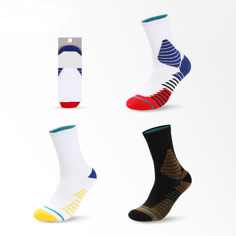 Basketball-schnelltrocknende, rutschfeste, atmungsaktive Frottee-Socken