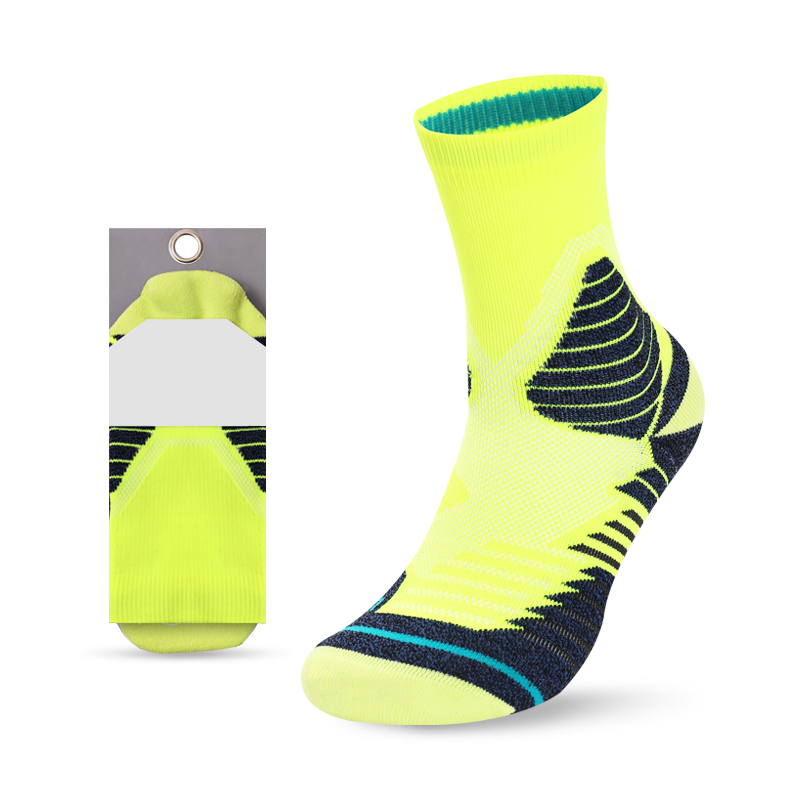 Helle Jacquard-Basketball-Frottee-Socken