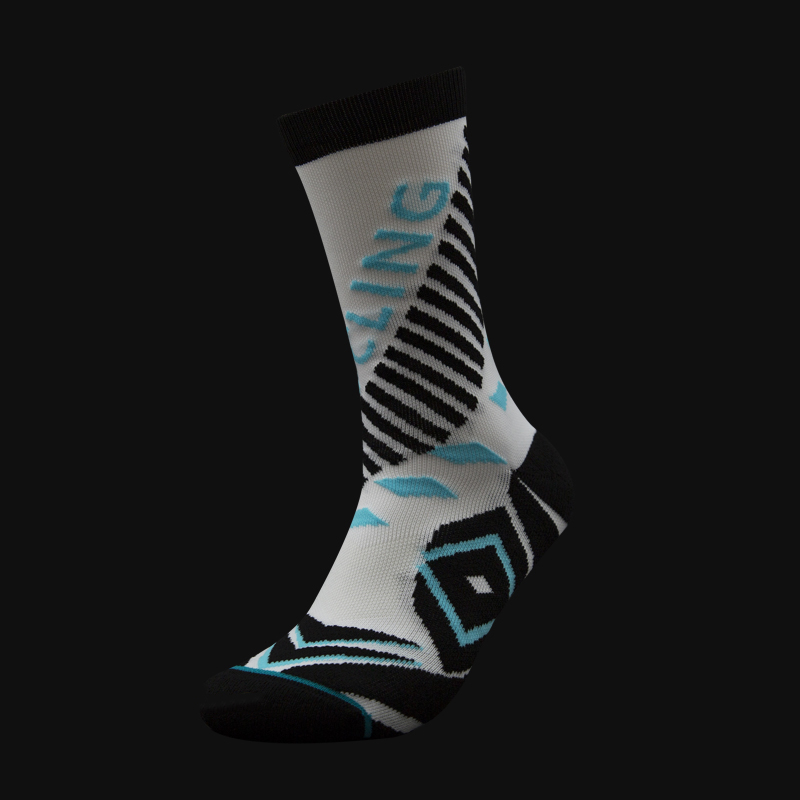 Outdoor-Radsport-Drucksocken aus Nylon-Jacquard