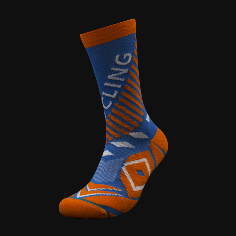 Outdoor-Radsport-Drucksocken aus Nylon-Jacquard