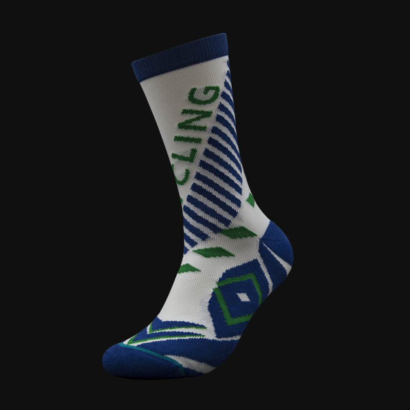 Outdoor-Radsport-Drucksocken aus Nylon-Jacquard