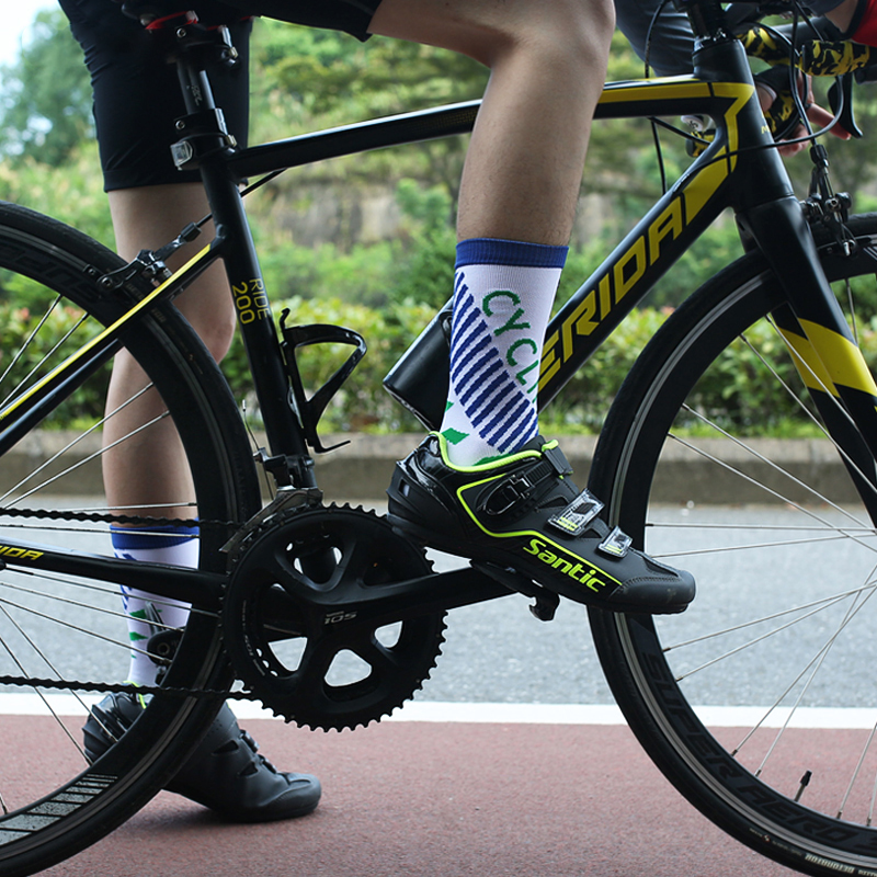 Outdoor-Radsport-Drucksocken aus Nylon-Jacquard