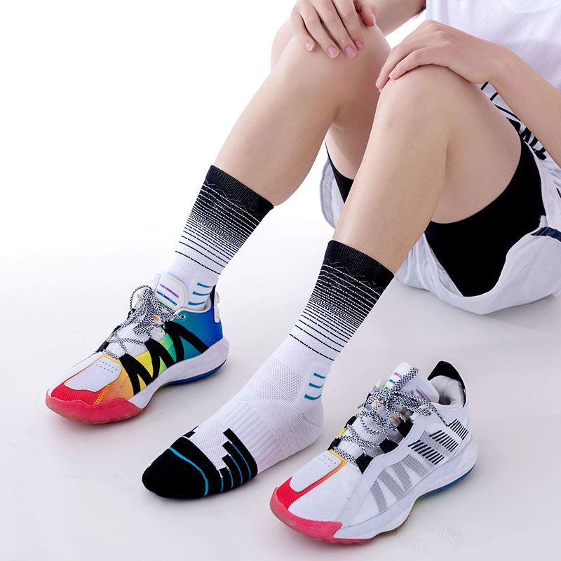 Basketball-Socken aus schnell trocknendem Nylon-Frottee
