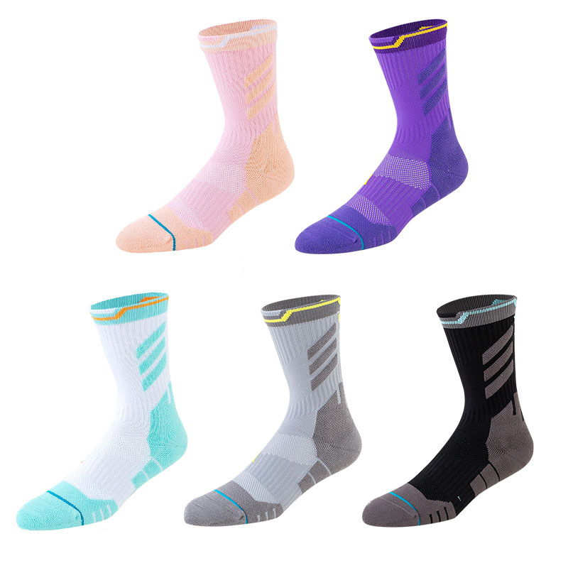 Schnell trocknende, atmungsaktive Basketball-Frottee-Sportsocken