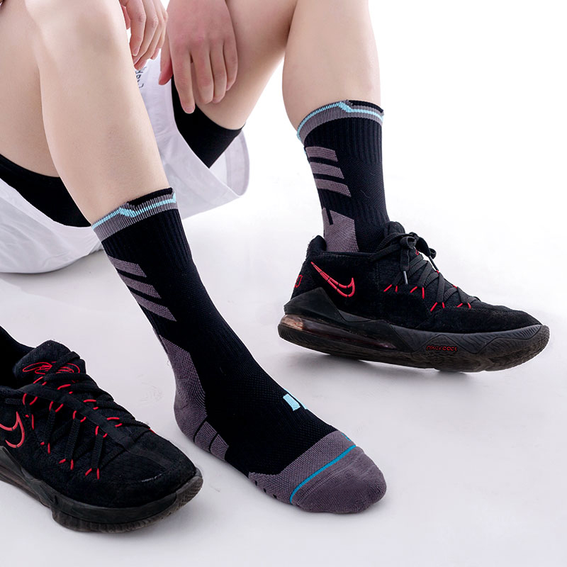 Schnell trocknende, atmungsaktive Basketball-Frottee-Sportsocken