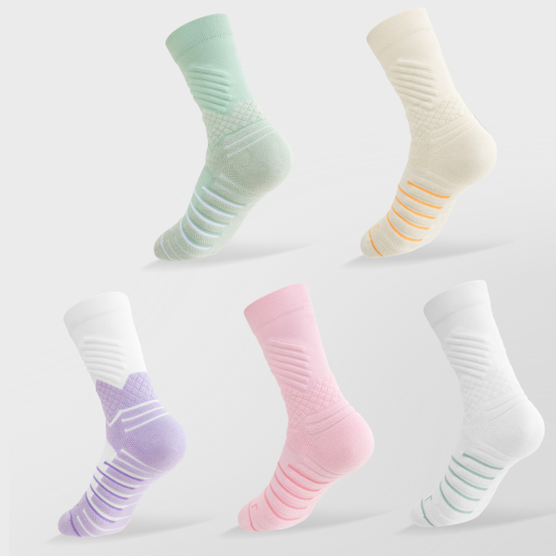 Schnell trocknende Basketball-Frottee-Socken